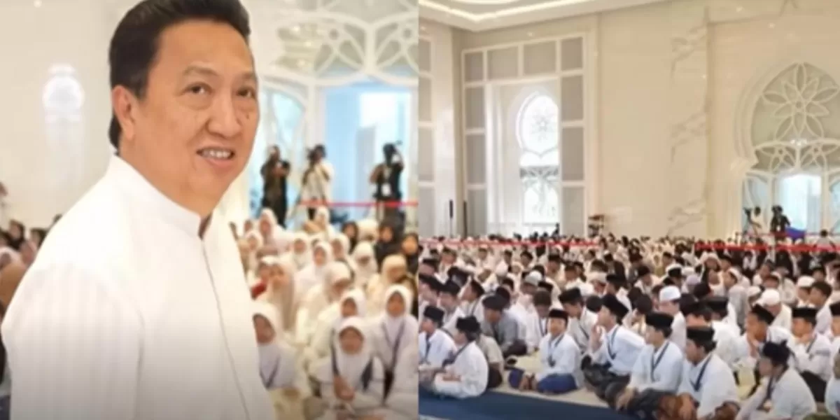 Wakil Presiden Komisaris PT Alamtri, Garibaldi 'Boy' Thohir menceritakan momen buka puasa bersama 1.000 anak yatim di Depok, Jawa Barat.   (TikTok.com/@duniapunyacerita_)