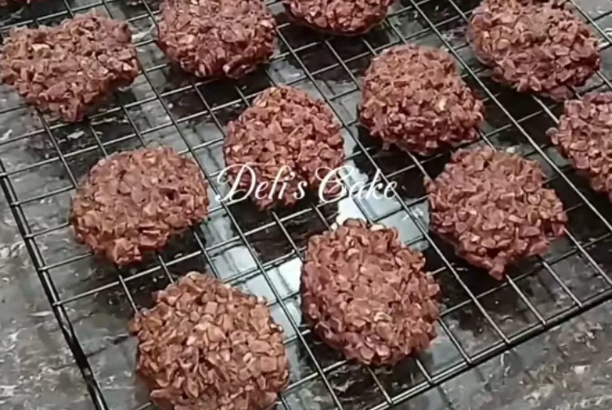 Resep Bengbeng cookies cukup satu telur, dijamin nyoklat dan cocok untuk suguhan lebaran (TikTok/Dewi AZA)