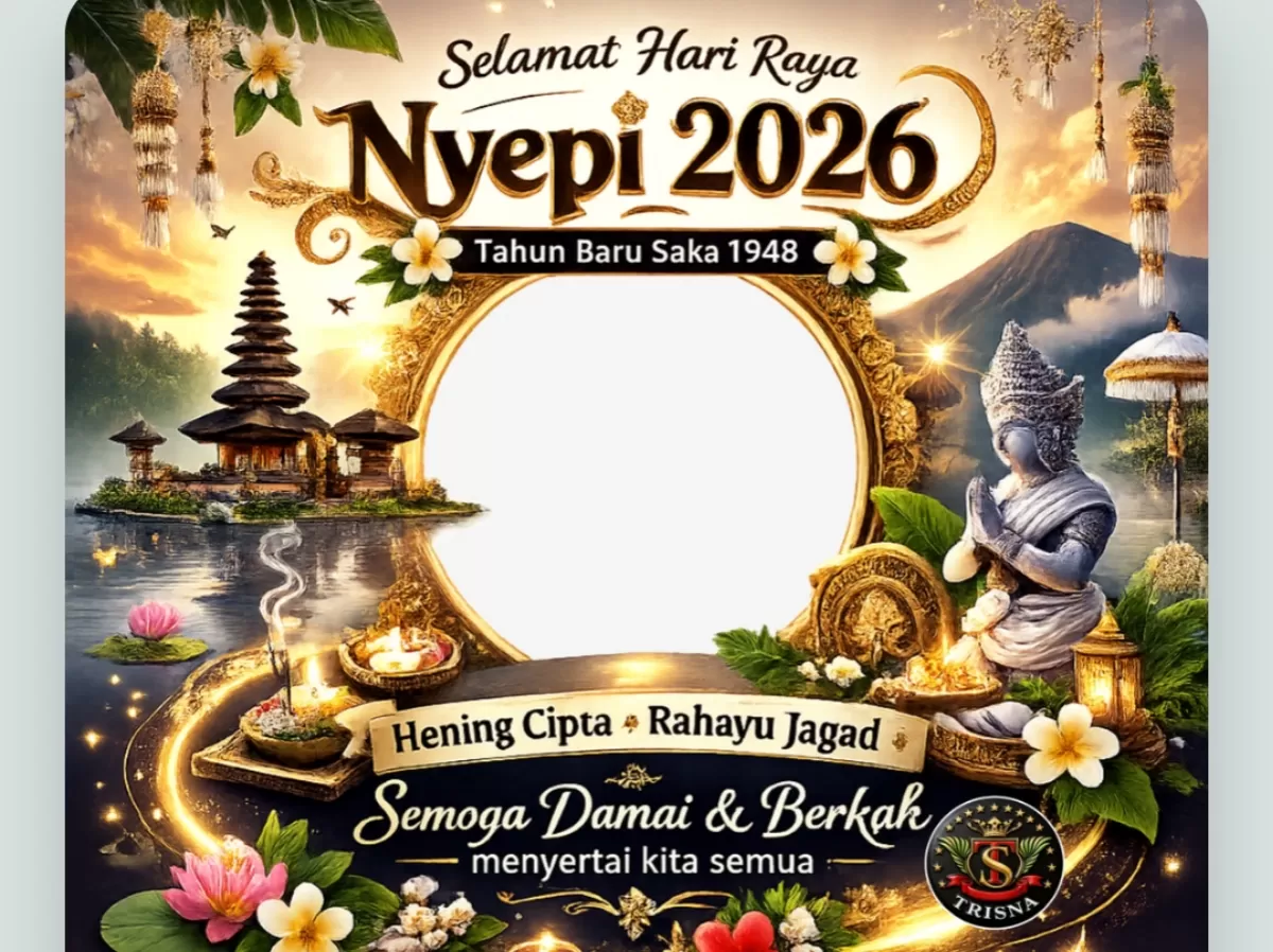 Twibbon Hari Raya Nyepi 2026. (Twibbonize.com/yc9bqm bali)