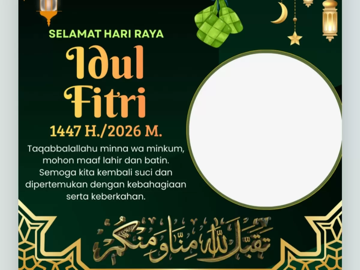 Twibbon Hari Raya IdulFitri 1447 H. (Twibbonize.com/Wawan Mulyawan)