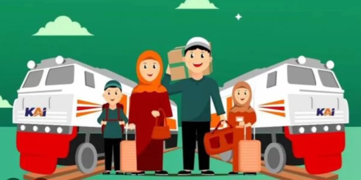 Ilustrasi mudik anti mabuk  (PT KAI )