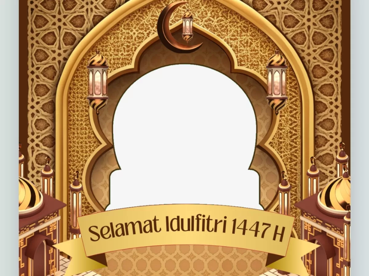 Twibbon Hari Raya Idul Fitri 1447 Hijriah. (Twibbonize.com/Pamungkas)