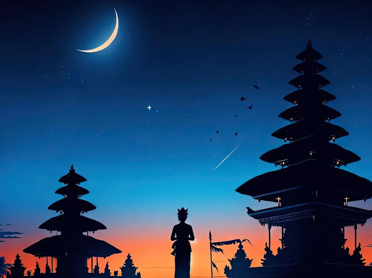 Ilustrasi ucapan nyepi dalam bahasa Inggris. (Pixabay.com/Agung Setiawan)