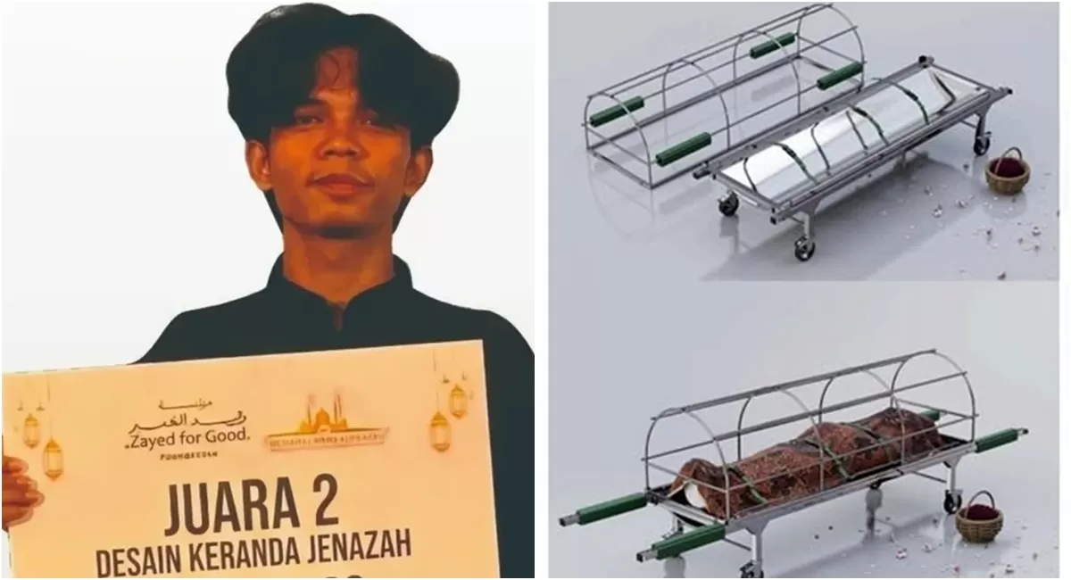 Potret Robiantoro Rinto Wijaya, mahasiswa ISI Surakarta menang sayembara desain keranda jenazah yang diadakan Masjid Syekh Zayed Solo, ciptakan inovasi yang memudahkan proses pemakaman (Instagram/isi_surakarta)
