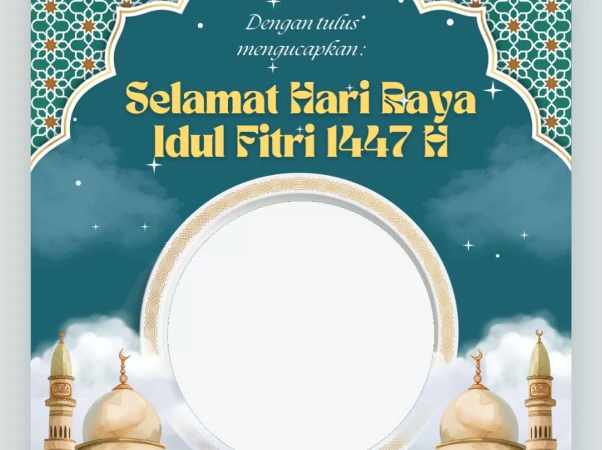 Twibbon Hari Raya Idul Fitri 1447 H. (Twibbonize.com/Noeavfly)