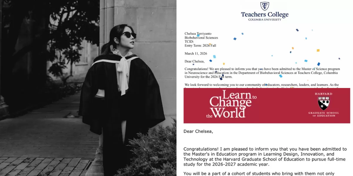 Potret Agatha Chelsea yang diterima kuliah S2 di 2 kampus top dunia, Harvard dan Columbia. Belum memutuskan memilih yang mana. (Instagram/agatha_chelsea)