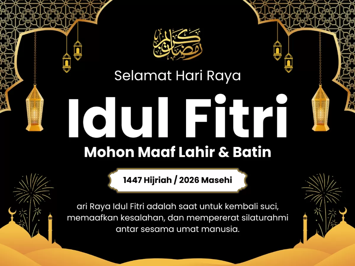 Potret Idul Fitri 2026. (Canva.com/LA-PortoCo)