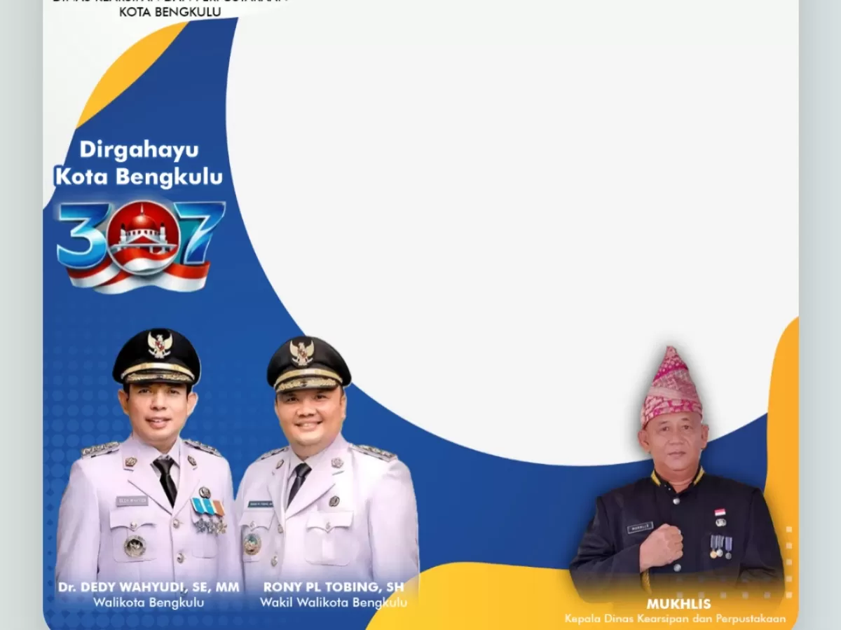 Ucapan HUT Kota Bengkulu ke-307. (Twibbonize.com/afla 113)