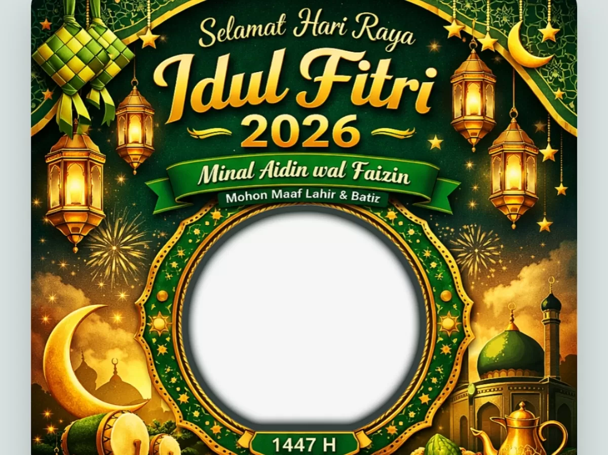 Twibbon spesial lebaran 2026. (Twibbonize.com/Ki Demang Sokowaten)