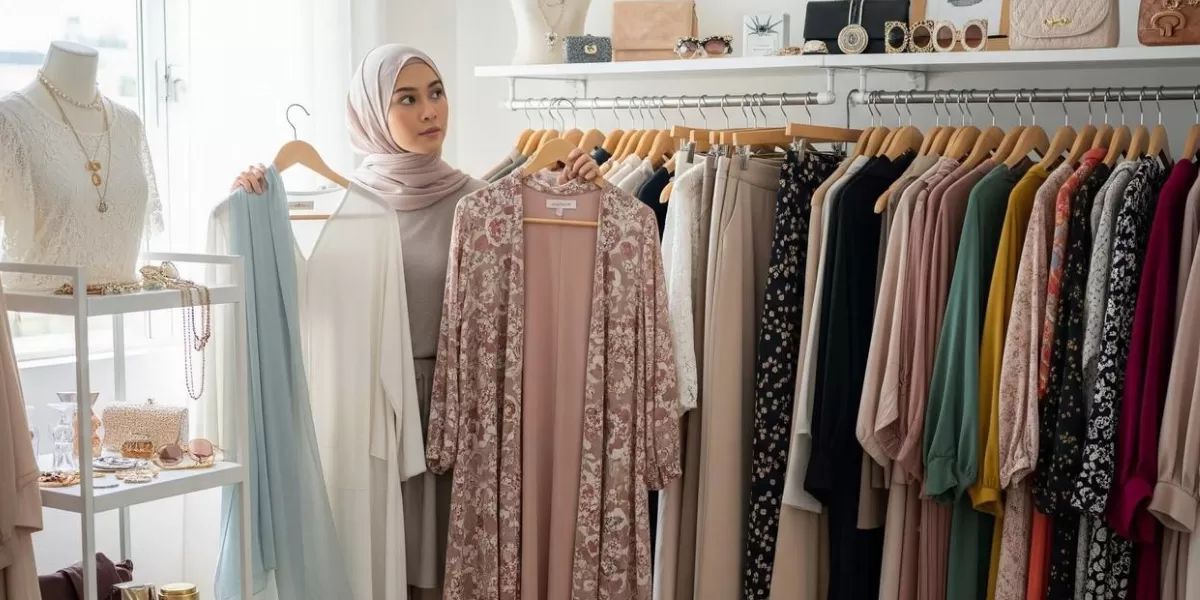 Ilustrasi mix and match dari baju lama untuk lebaran  (Laman fashion stylist )