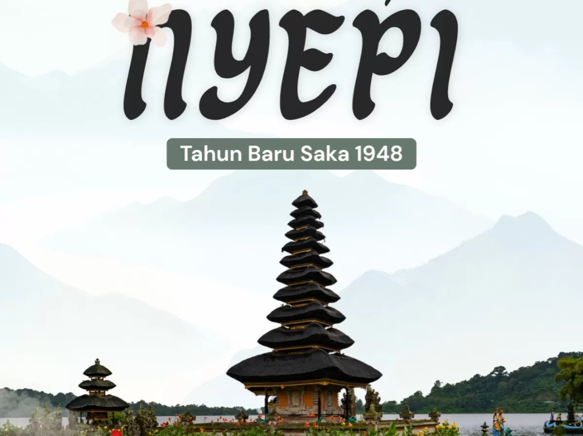 Ucapan Tahun Baru Saka atau Nyepi 2026. (Canva.com/The Savory Directors)
