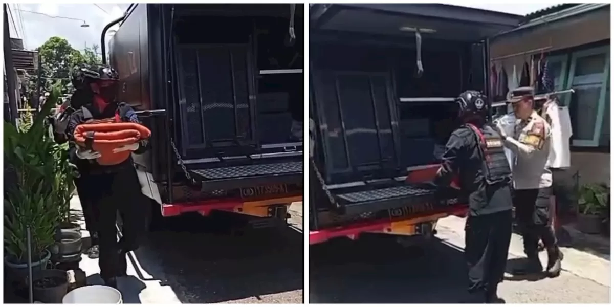 Momen tim jihandak amankan temuan granat aktif dan ratusan peluru di perumahan Kebonsari Indah Jember (Instagram/jember24jam_)