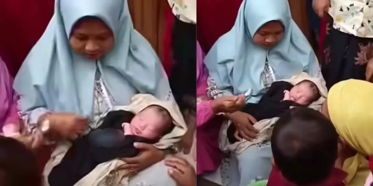 Bayi yang ditemukan warga Patemon Tanggul Jember  (Instagram @jember24jam_)