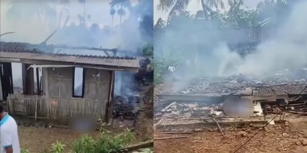 Rumah nenenydi Jember yang habis terbakar  (Instagram @jember24jam_)