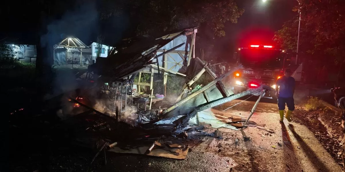 Petugas Damkar Jember saat tiba di lokasi kebakaran di Jelbuk (Facebook/@setyawanaries)