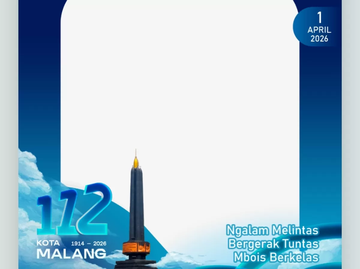Twinbon HUT ke-112 Kota Malang 2026. (Twibbonize.com/pemerintahan malangkota)