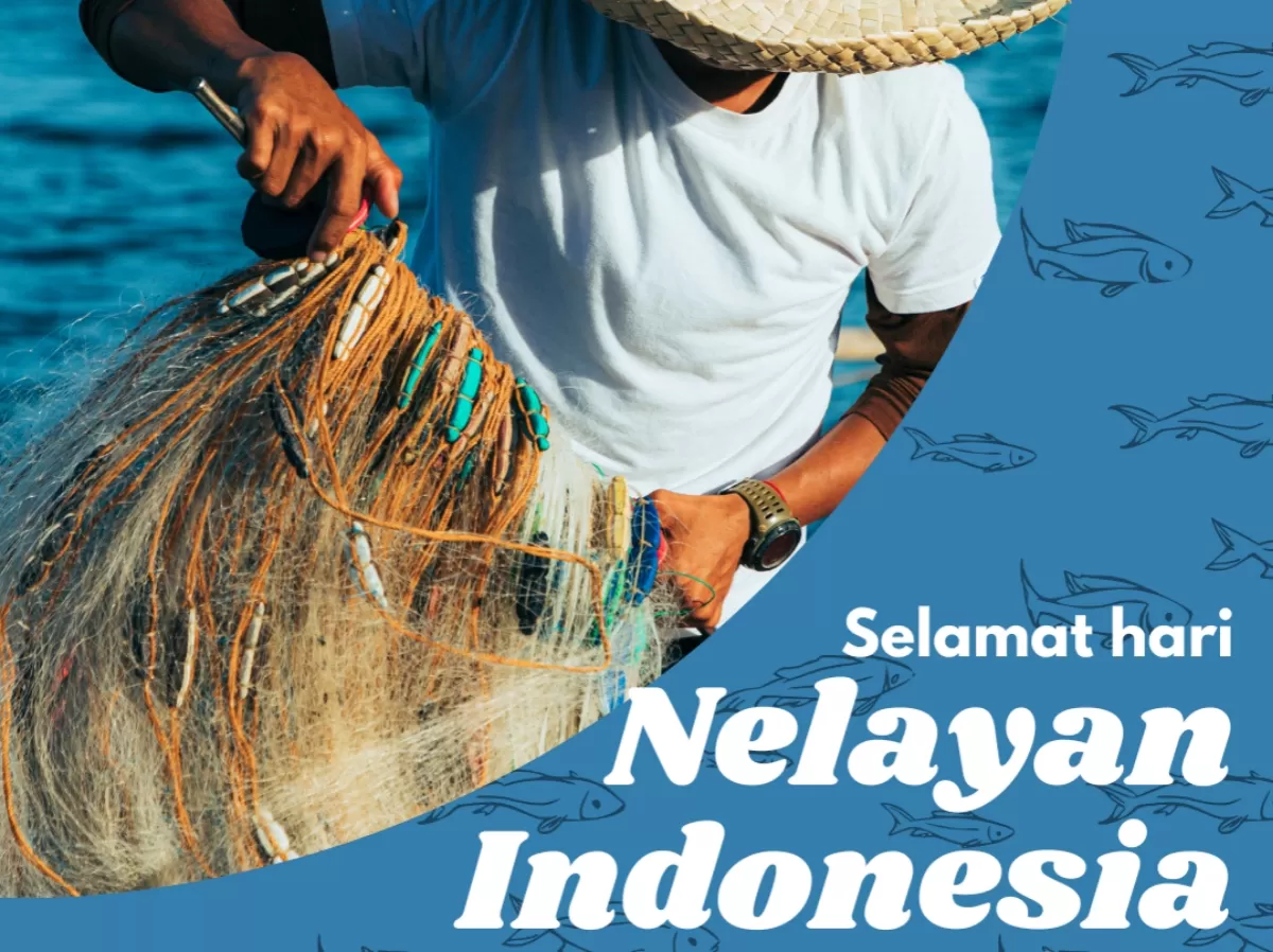 Poster Hari Nelayan Nasional 2026. (Canva.com/docia)
