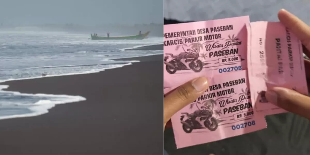 Tarif pantai Paseban dinilai mahal  (Facebook @Khoirul Rizki Ramadhani)
