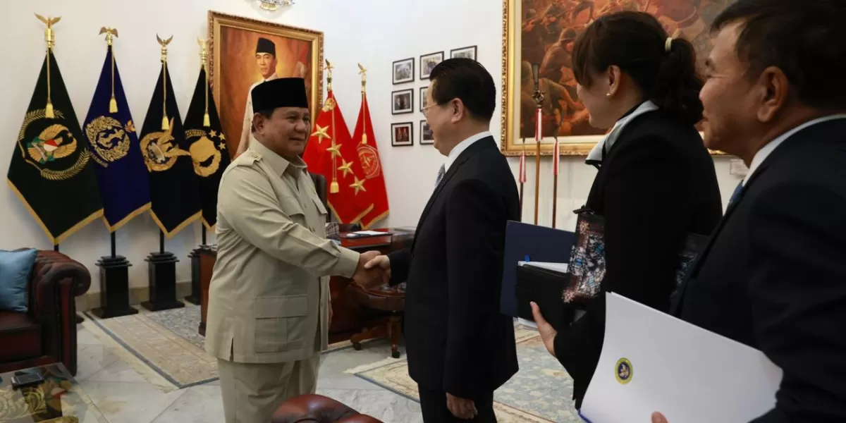 Prabowo bertemu Chen Yixin. (Dok. Tim Media Kepresidenan RI)