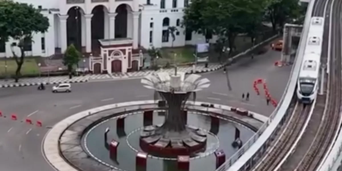 Kepadatan penumpang di Sumsel. (Dok. LRT Sumsel)