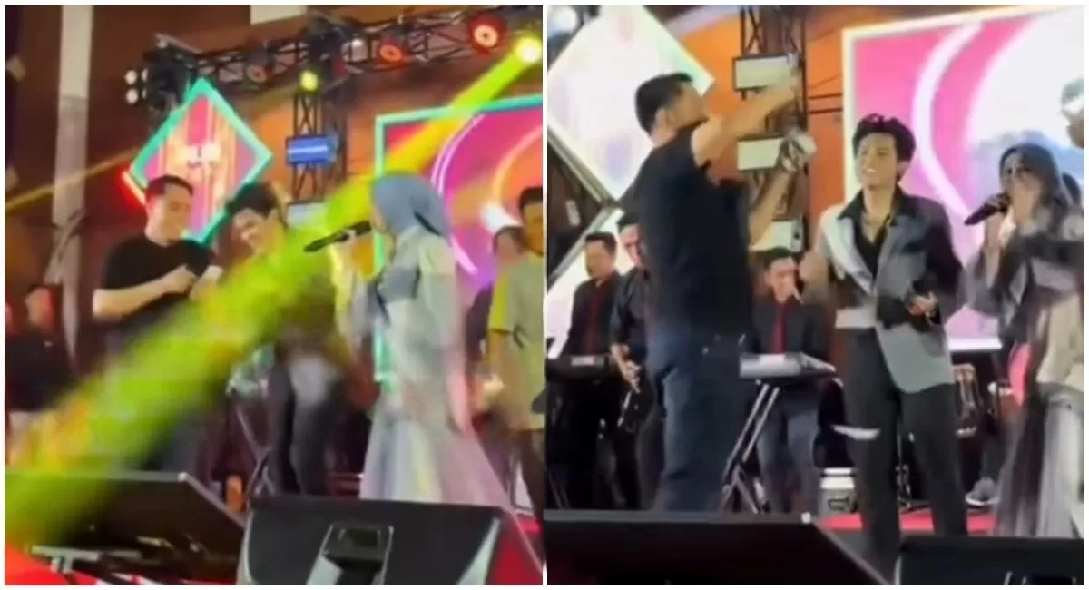 Momen pemilik SPPG inisial YD ramai jadi sorotan usai sawer dan berjoget bersama pedangdut Valen Akbar DA 7 di Pamekasan (Instagram/wakandatalks)