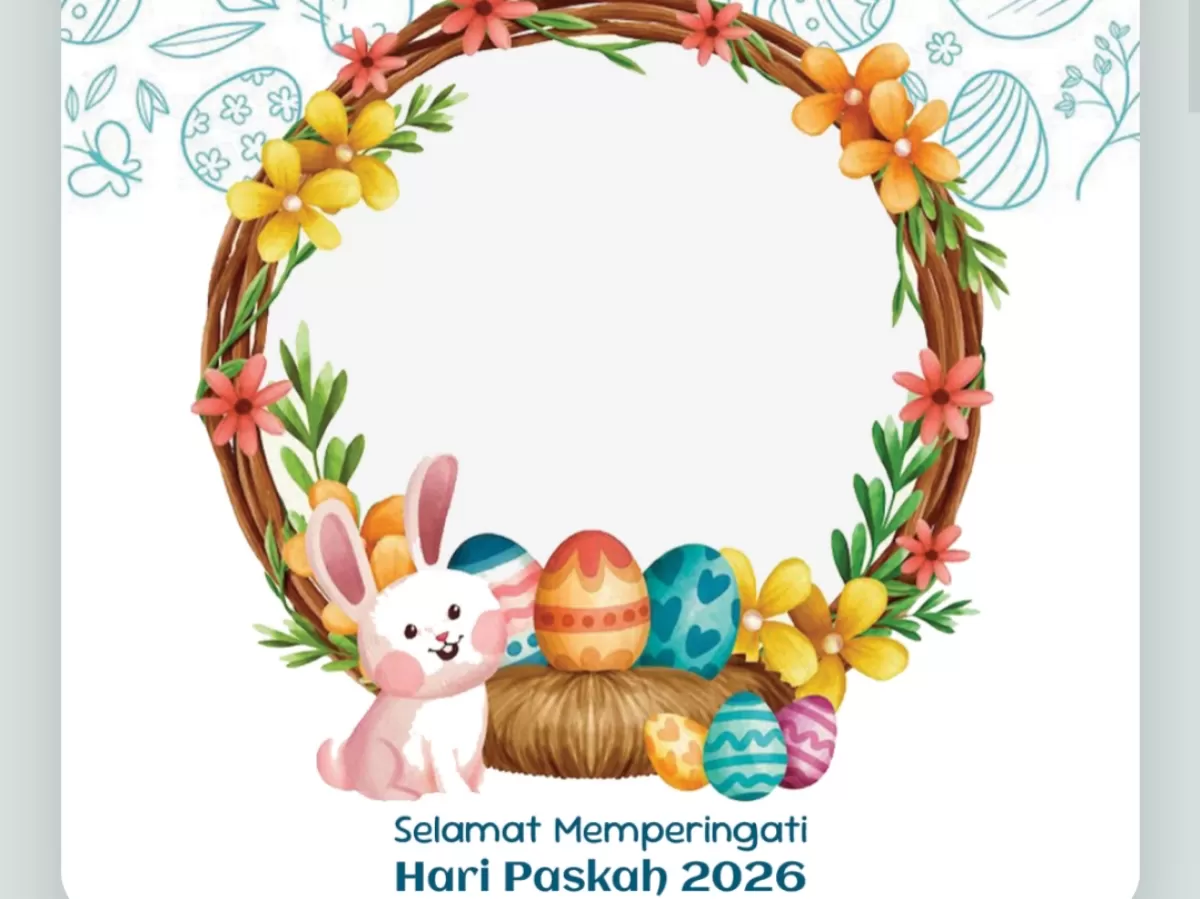 Twibbon Hari Paskah 2026. (Twibbonize.com/reviewsteknologiku.tech)