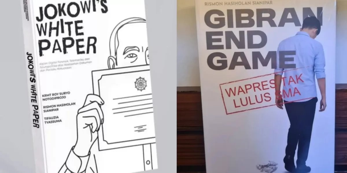 Buku Jokowi's White Paper dan Gibran End ditarik dari peredaran  (X @regar_oposisi)