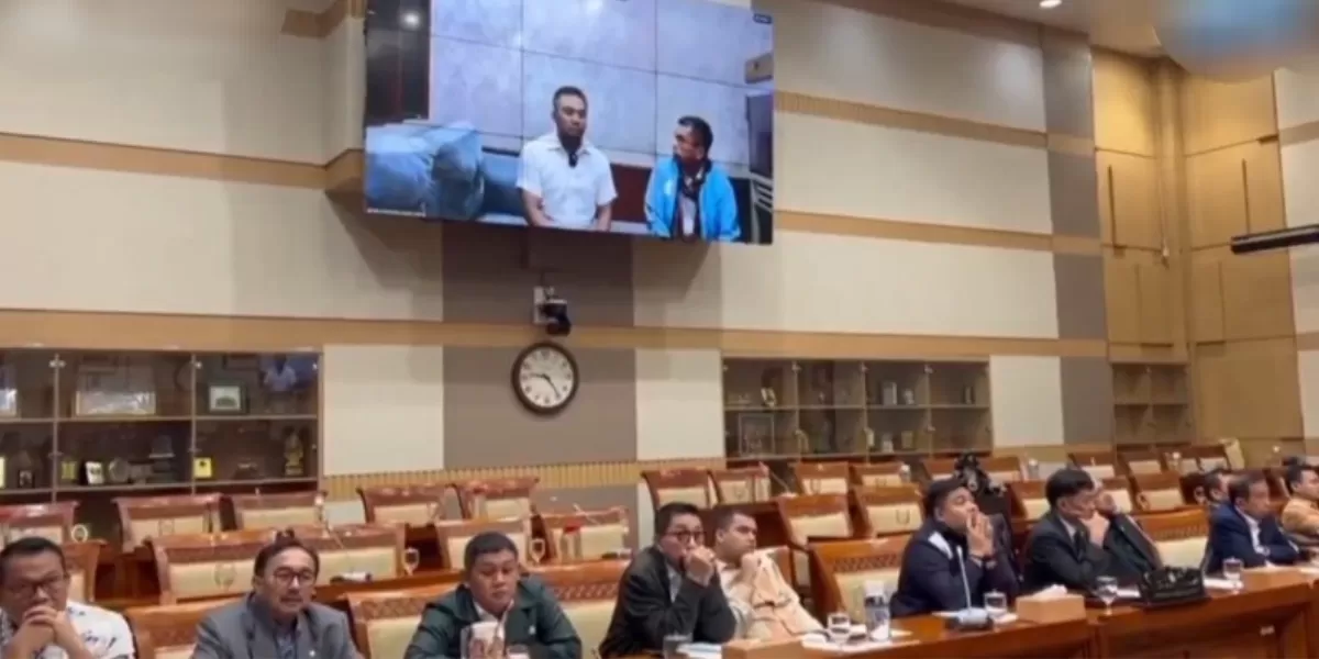DPR RI dan Amsal Sitepu saat RDPU DPR RI  (YouTube KOMPASTV )