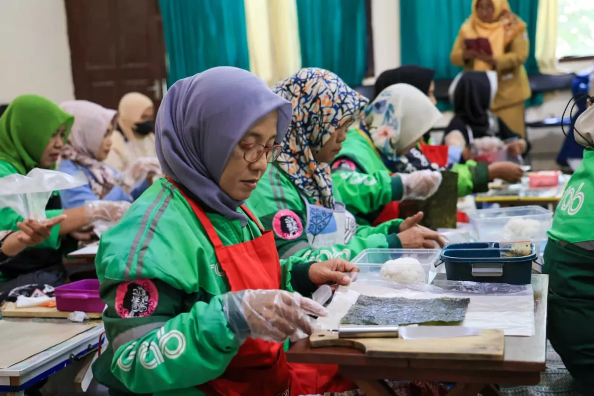Pelatihan para ojek online di Jember. (Dok Diskominfo Jember)