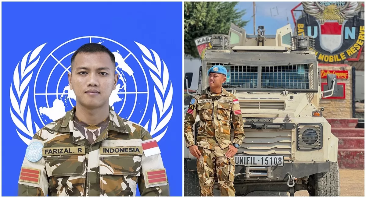 Sosok Prajurit TNI yang gugur saat bertugas dalam menjalankan misi perdamaian PBB pasca serangan Israel di Lebanon  (Instagram/farizalrmdn17)