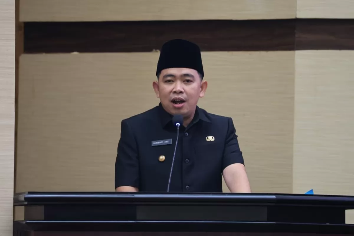 Bupati Jember Gus Fawait saat melakukan paparan. (Dok Diskominfo Jember)
