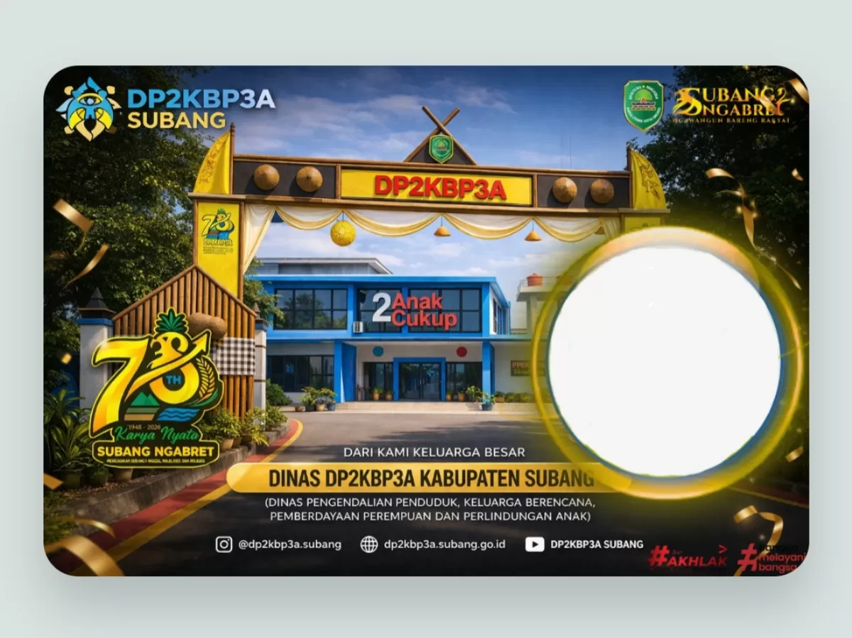 Twibbon perayaan HUT Kabupaten Subang 2026. (Twibbonize.com/admin dinas P2KBP3A)