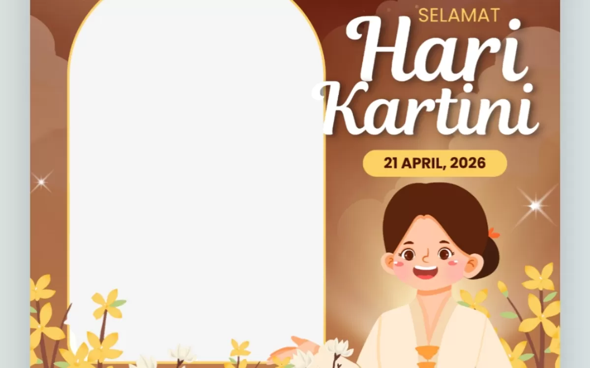 Twibbon Hari Kartini 2026. (Twibbonize.com/Laeli Fatmasari)