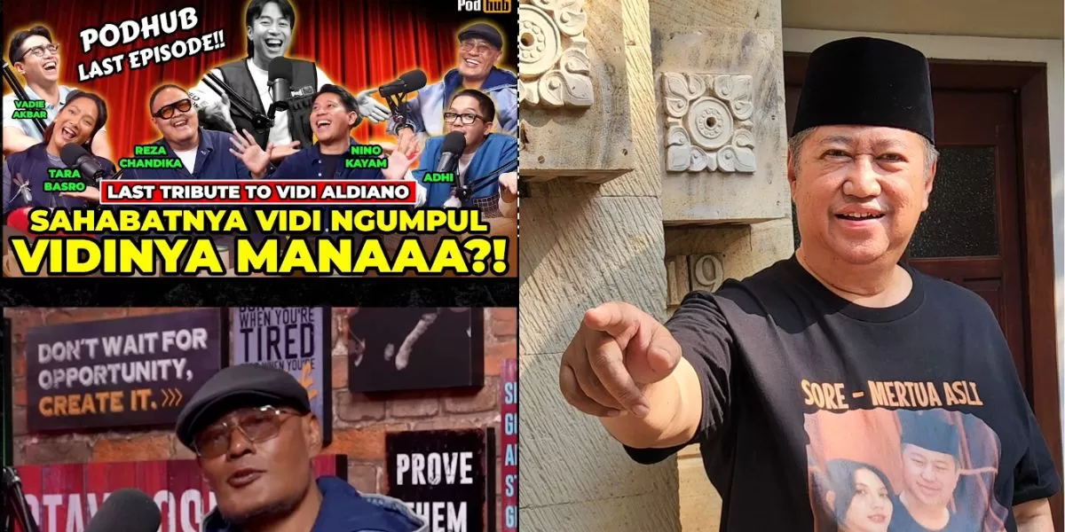 Harry Kiss (kanan) komentari episode spesial Podhub (Kolase Instagram/@v8harrykiss, @mastercorbuzier)