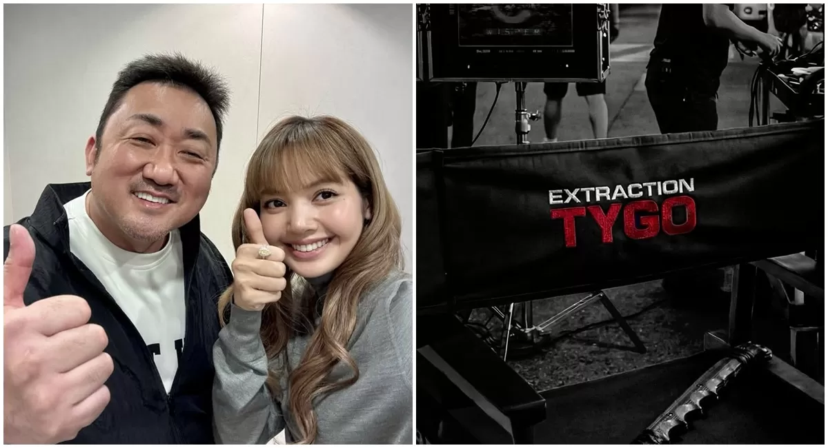 Potret Ma Dong Seok ucapkan terima kasih kepada Wagub Rano Karno yang ikut mendukung proses produksi film Extraction: Tygo bersama LISA BLACKPINK di Jakarta (Instagram/donlee)