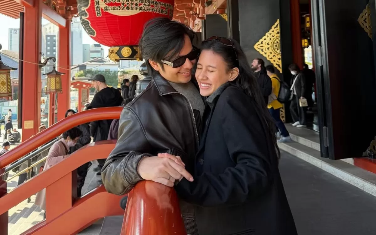 Potret babymoon Shenina Cinnamon dan Angga Yunanda di Jepang. (Instagram/@sheninnacinnamon)