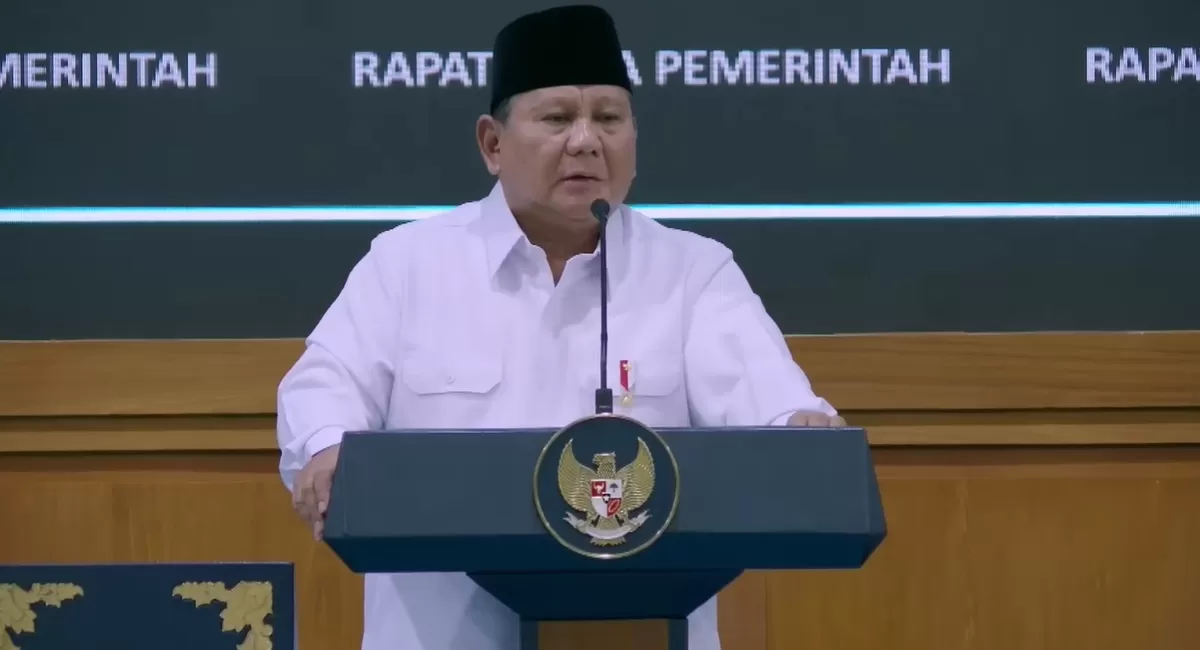 Potret Presiden RI, Prabowo Subianto. (YouTube Sekretariat Presiden)