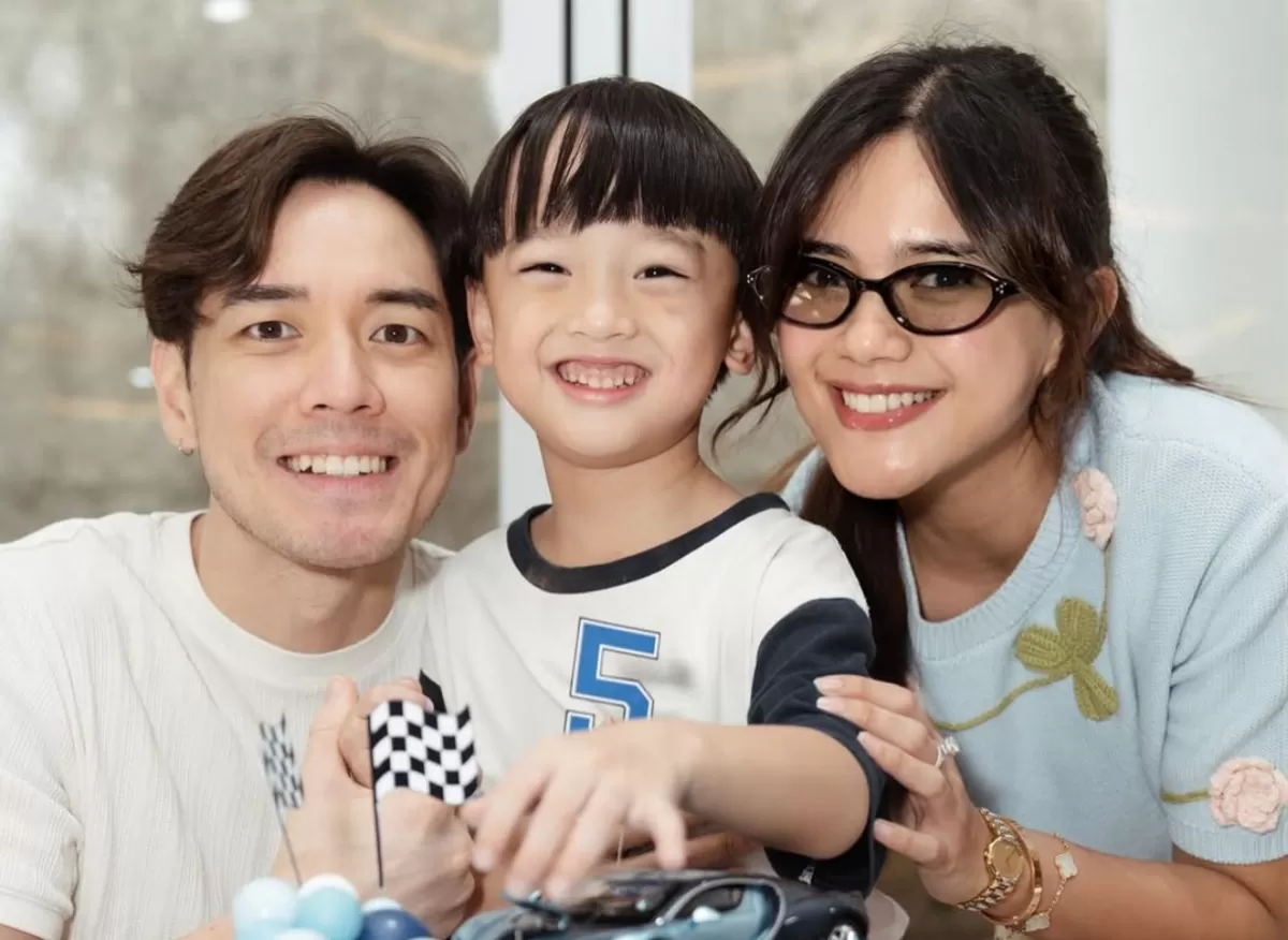 Potret ultah ke-5 anak Audi Marissa dan Anthony Xie. (Instagram/@anzelmaverick)