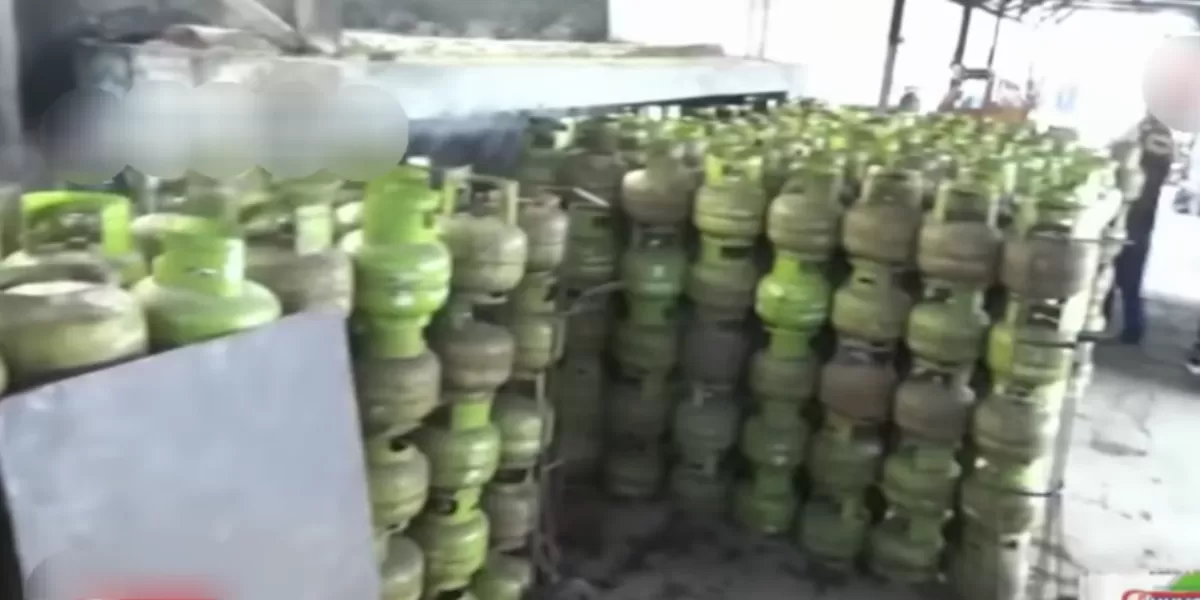 Potret penampakan LPG melon di pangkalan Lumajang yang ditutup  (YouTube KOMPASTV )