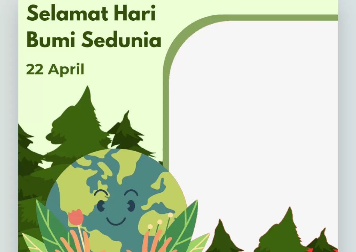 Twibbon Hari Bumi 2026. (Twibbonize.com/Enny Mamito)