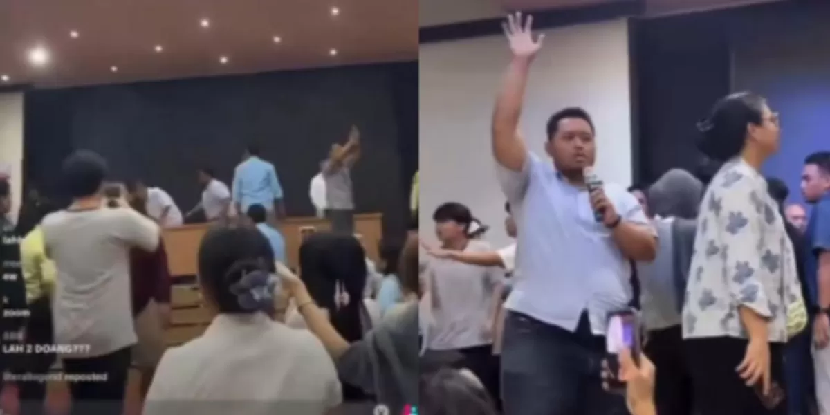 Kasus dugaan pelecehan oleh 16 mahasiswa di Fakultas Hukum Universitas Indonesia (FH UI) yang berujung ricuh.   (Instagram.com/@depok24jam)