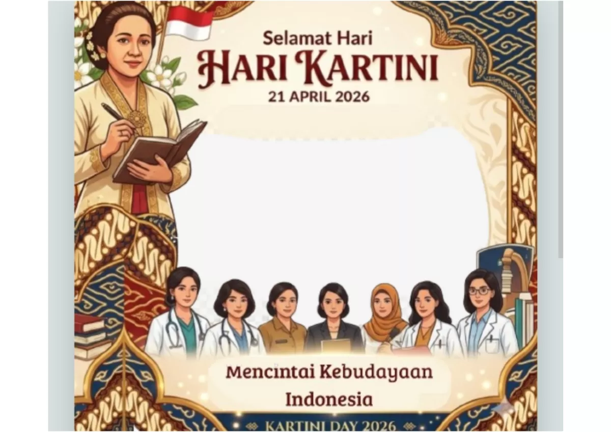 Twibbon Hari Kartini 2026. (Twibbonnize.com/Kharisma Reza Adrianto)