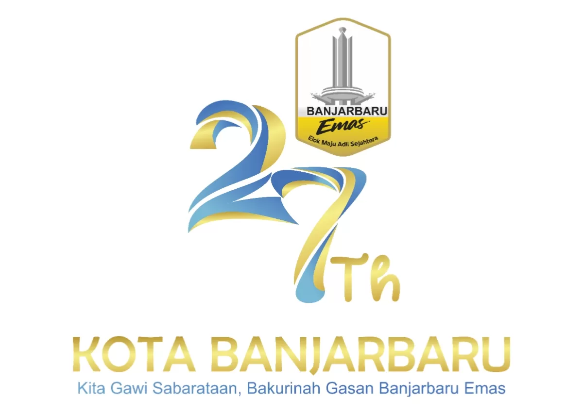 &lrm;Logo HUT ke-27 Kota Banjarbaru 2026. (Instagram/@banjarbaru.tv)