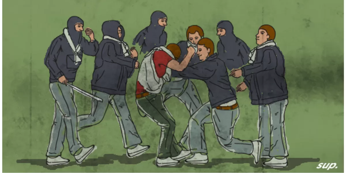 Ilustrasi pengeroyokan terhadap kepala desa di Lumajang  (hukumonline.com)