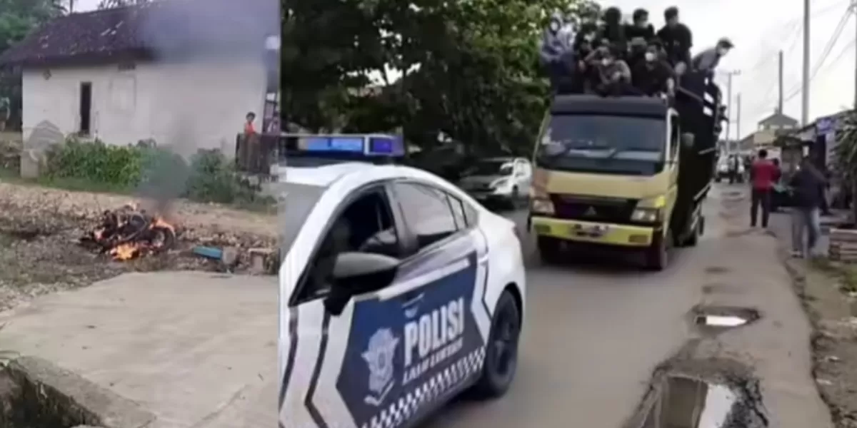 Warga lakukan aksi solidaritas meminta pembebasan 3 terduga pelaku pengeroyokan maling motor di Lampung Tengah.   (Instagram/feedgramindo)