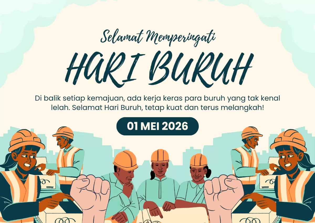 Poster Hari Buruh 2026. (Canva.com/Lumine)