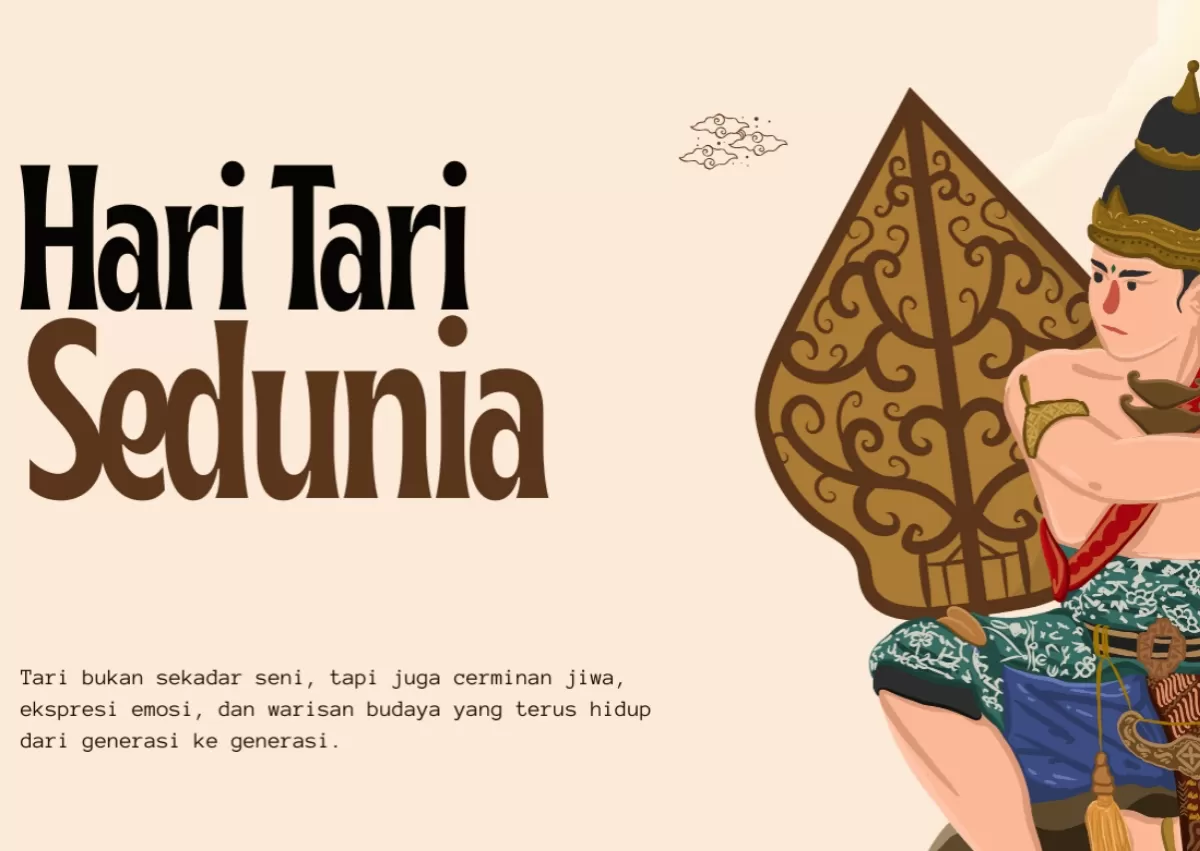 Poster Hari Tari Sedunia 2026. (Canva.com/muhammad hidayat)