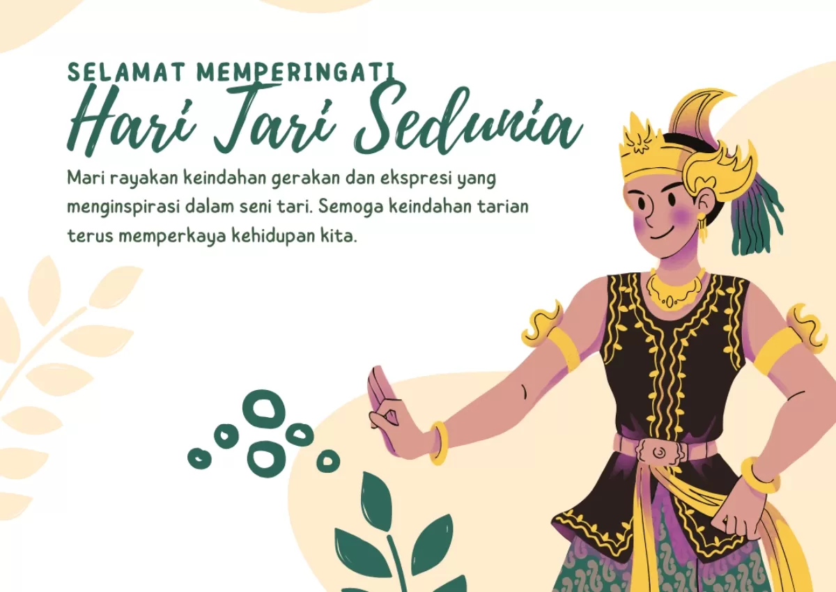 Ucapan Hari Tari Internasional 2026. (Canva.com/Red-Hawk)