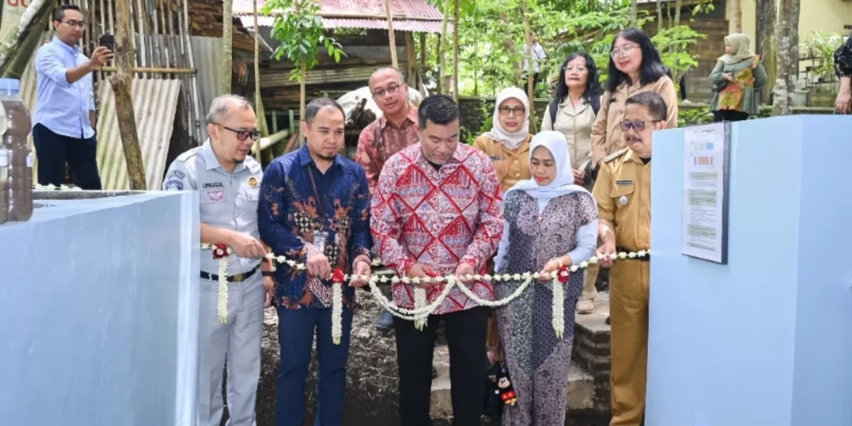 Peresmian Instalasi Pengolahan Air Limbah (IPAL) di sentra Nayantaka Batik, Bantul oleh IFG.   (Dok. IFG)
