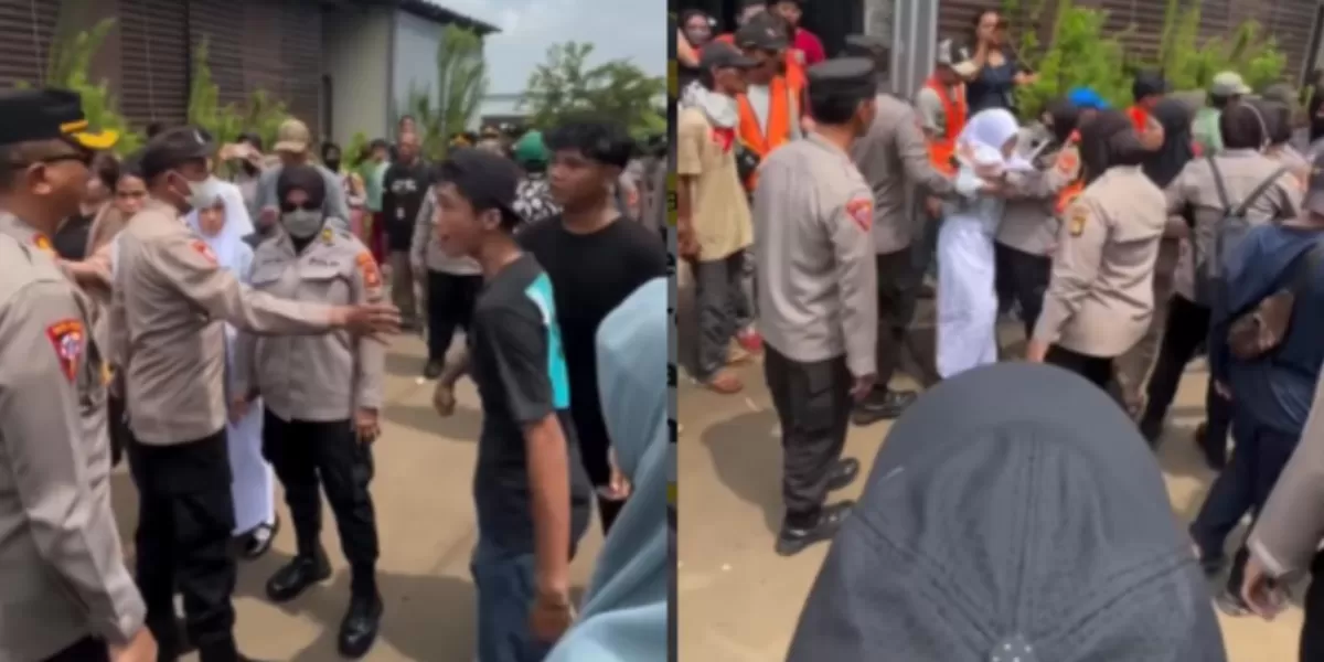 Menyoroti insiden kerusuhan yang diduga terjadi antara warga dan petugas eksekusi lahan di Cibubur, Jakarta Timur, pada Kamis, 23 April 2026.   (Instagram.com/@jakarta.terkini)